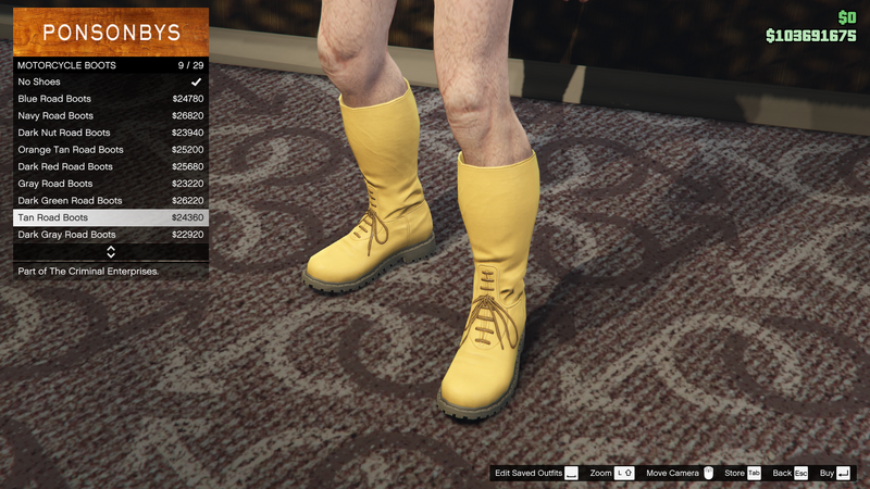 파일:TheCriminalEnterprises-GTAOe-MaleShoes-MotorcycleBoots8-TanRoadBoots.png