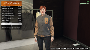 Lowriders-GTAO-FemaleTops-BomberJackets3-BrownWSBLVarsity.png