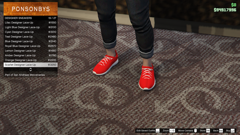파일:SanAndreasMercenaries-GTAOe-FemaleShoes-DesignerSneakers18-ScarletDesignerLaceUp.png