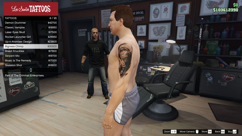 파일:TheCriminalEnterprises-GTAOe-MaleTattoos-LeftArm6-BignessChimp.png