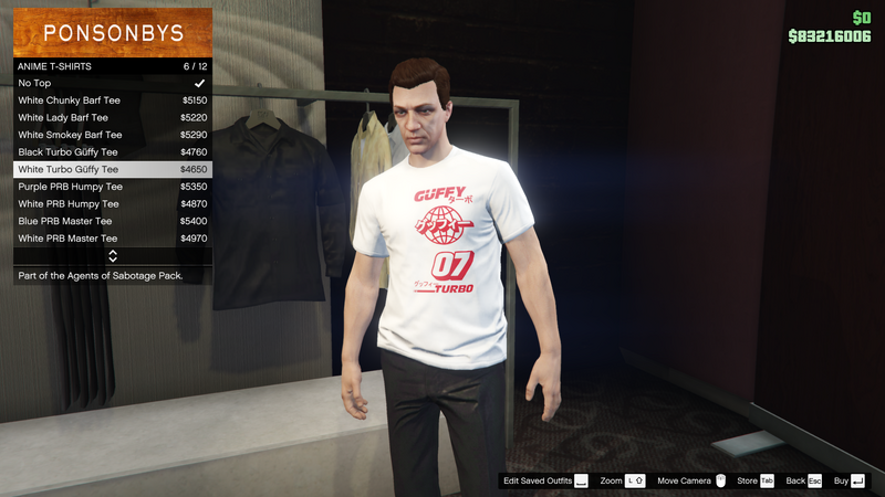 파일:AgentsofSabotage-GTAOe-MaleTops-AnimeTShirts5-WhiteTurboGüffyTee.png