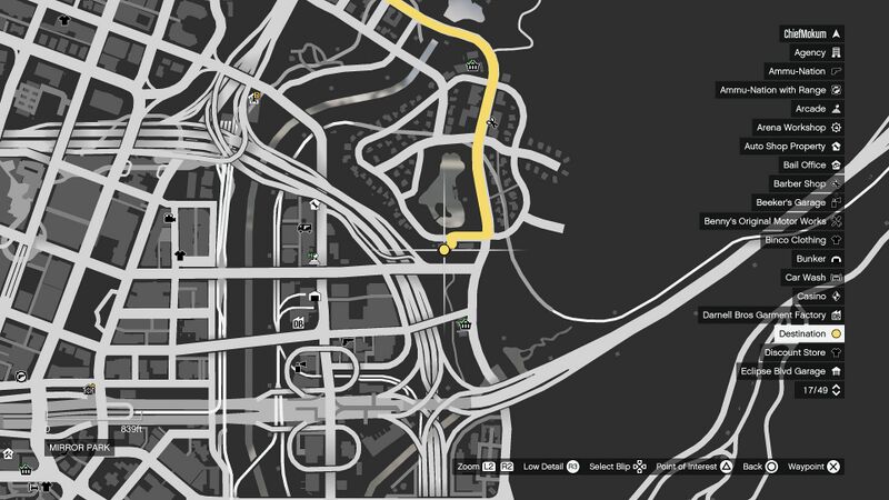 파일:DispatchWork-GTAOee-ObstructionOfJustice-MirrorPark-Map.jpg