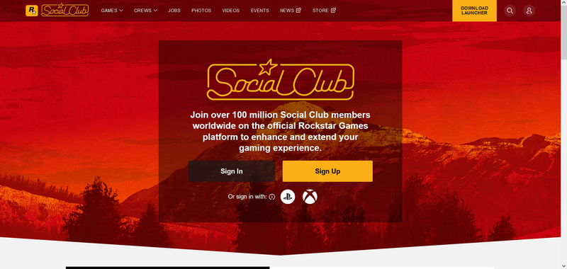 파일:RockstarGamesSocialClub-WebsiteOct2023.png