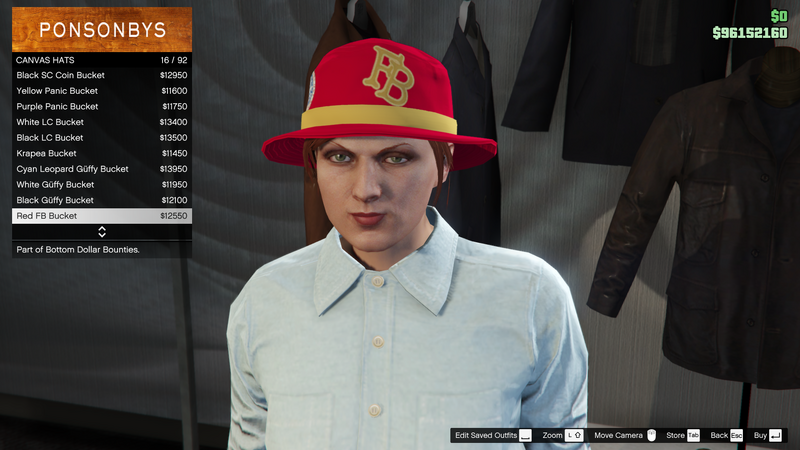 파일:BottomDollarBounties-GTAOe-FemaleHats-CanvasHats15-RedFBBucket.png