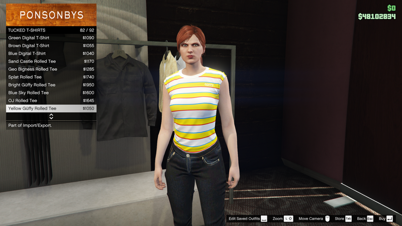 파일:ImportExport-GTAO-FemaleTops-TuckedTShirts7-YellowGüffyRolledTee.png