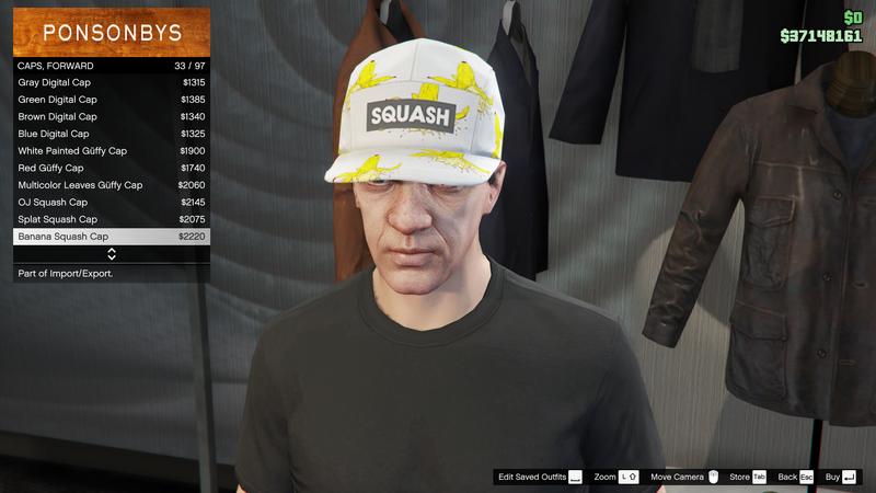 파일:ImportExport-GTAO-MaleHats-Caps6-BananaSquashCap.png