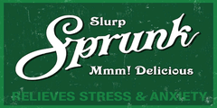 빈티지 Sprunk 광고.