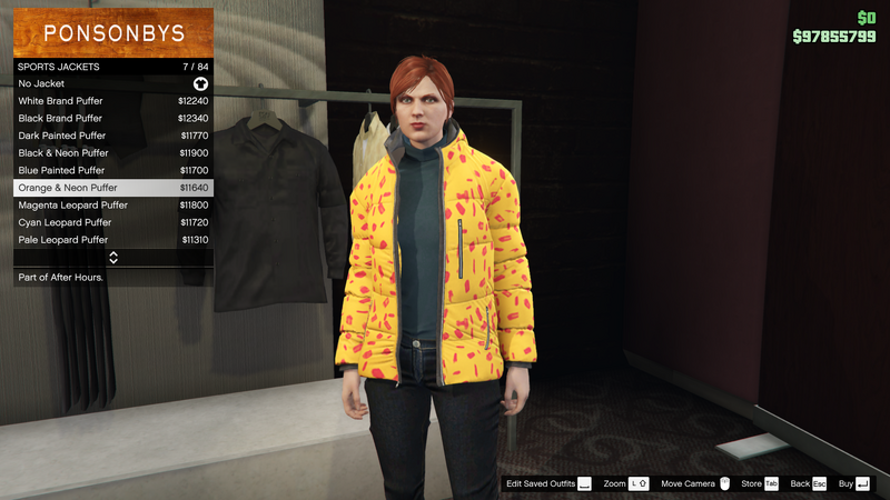 파일:AfterHours-GTAOe-FemaleTops-SportsJackets6-Orange&NeonPuffer.png
