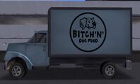 GTA III에서 Bitch'n' Dog Food 도색이 된 양키.