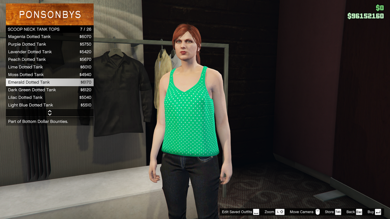 파일:BottomDollarBounties-GTAOe-FemaleTops-ScoopNeckTankTops7-EmeraldDottedTank.png