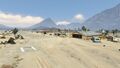 Grand Theft Auto V의 산 안드레아스 블레인 카운티 그랜드 세노라 사막에 있는 샌디 쇼어 비행장.