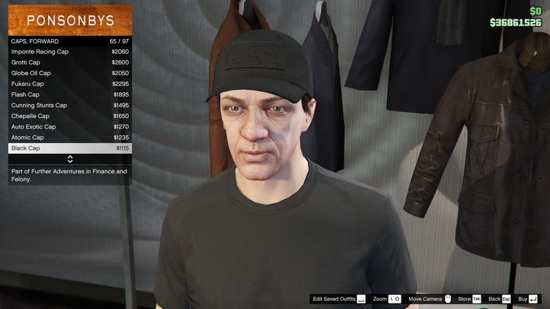 파일:FurtherAdventuresinFinanceandFelony-GTAO-MaleHats-Caps1-BlackCap.png