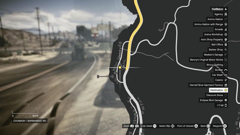 파일:DispatchWork-GTAOee-ObstructionOfJustice-Chumash-Map.jpg