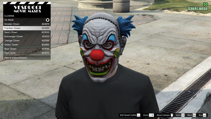 파일:ImportExport-GTAO-MaleMasks-Clowns2-FrankenClown.png