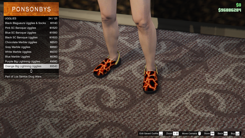 파일:LosSantosDrugWars-GTAOe-FemaleShoes-Ugglies23-OrangeBigLightningUgglies.png