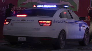 두 번째 트레일러에 등장하는 바이스 시티 경찰국 경찰 크루저의 후면.