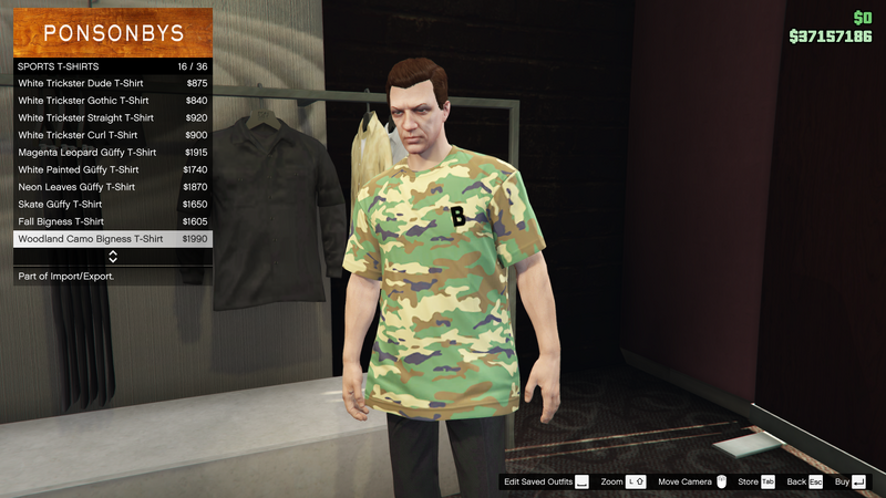 파일:ImportExport-GTAO-MaleTops-SportsTShirts6-WoodlandCamoBignessTShirt.png