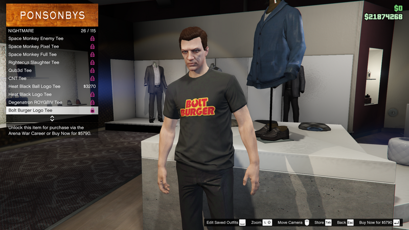 파일:ArenaWar-GTAO-MaleTops-Nightmare26-BoltBurgerLogoTee.png