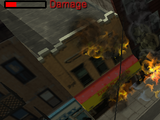 Natural Burn Killer 임무 도중 불타는 가게.