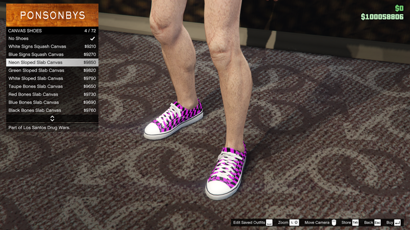 파일:LosSantosDrugWars-GTAOe-MaleShoes-CanvasShoes3-NeonSlopedSlabCanvas.png