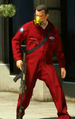 GTA V 트레일러에서 방독면을 착용한 마이클.