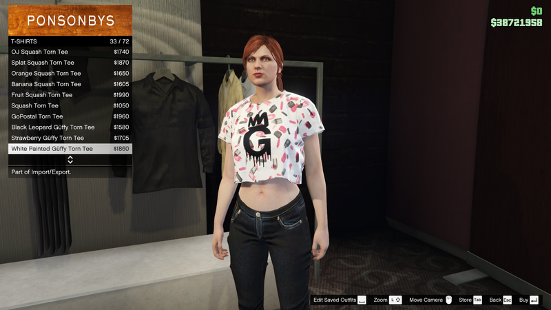 파일:ImportExport-GTAO-FemaleTops-TShirts28-WhitePaintedGüffyTornTee.png