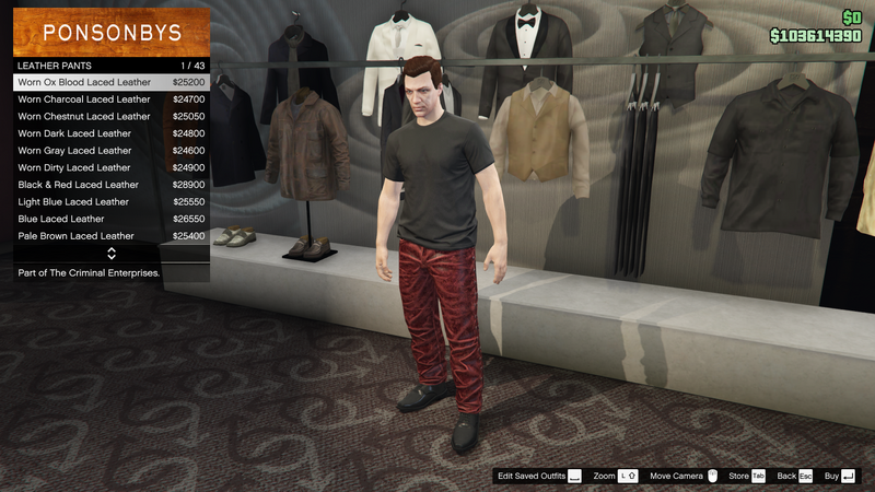 파일:TheCriminalEnterprises-GTAOe-MalePants-LeatherPants1-WornOxBloodLacedLeather.png