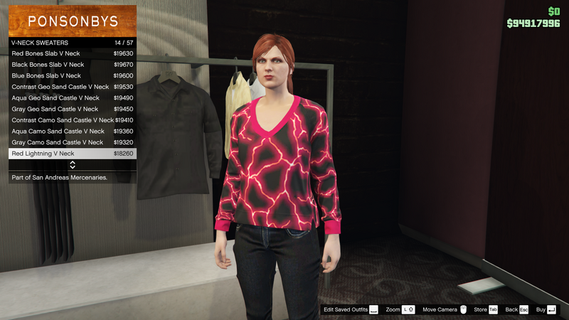 파일:SanAndreasMercenaries-GTAOe-FemaleTops-VNeckSweaters14-RedLightningVNeck.png